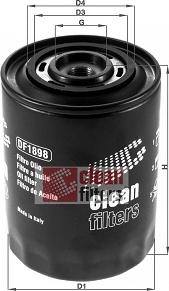 Clean Filters DF1898 - Масляний фільтр autozip.com.ua