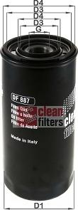 Clean Filters DF 887 - Масляний фільтр autozip.com.ua
