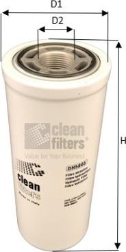 Clean Filters DH5805 - Фільтр, Гідравлічна система приводу робочого устаткування autozip.com.ua