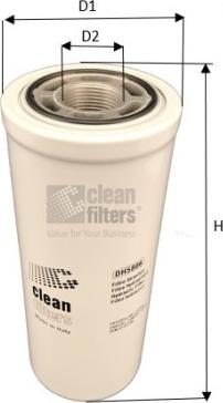 Clean Filters DH5806 - Фільтр, Гідравлічна система приводу робочого устаткування autozip.com.ua