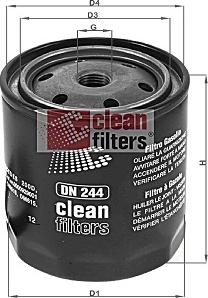 Clean Filters DN 244 - Паливний фільтр autozip.com.ua