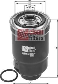 Clean Filters DN 251/A - Паливний фільтр autozip.com.ua