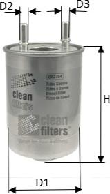 Clean Filters DN2704 - Паливний фільтр autozip.com.ua