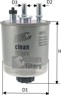 Clean Filters DN2725 - Паливний фільтр autozip.com.ua
