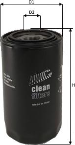 Clean Filters DO1875 - Масляний фільтр autozip.com.ua