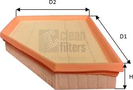 Clean Filters MA3495 - Повітряний фільтр autozip.com.ua