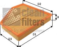 Clean Filters MA3492 - Повітряний фільтр autozip.com.ua