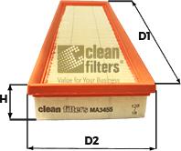 Clean Filters MA3455 - Повітряний фільтр autozip.com.ua