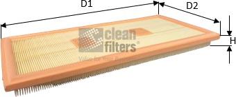 Clean Filters MA3481 - Повітряний фільтр autozip.com.ua