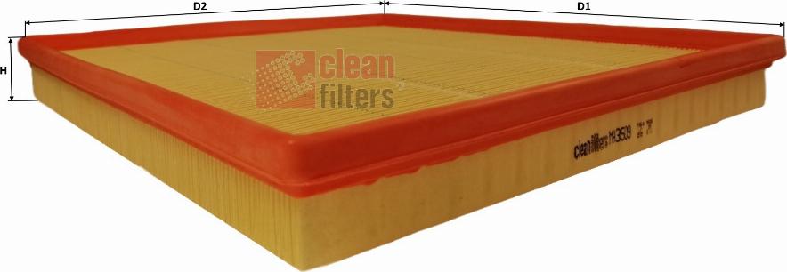 Clean Filters MA3509 - Повітряний фільтр autozip.com.ua