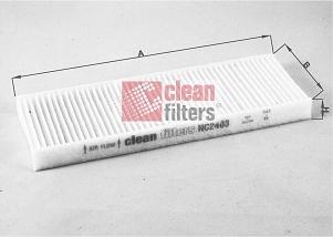 Clean Filters NC2403 - Фільтр, повітря у внутрішній простір autozip.com.ua