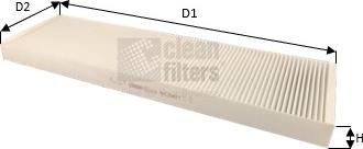 Clean Filters NC2407 - Фільтр, повітря у внутрішній простір autozip.com.ua