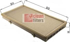 Clean Filters NC2141 - Фільтр, повітря у внутрішній простір autozip.com.ua