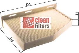 Clean Filters NC2132 - Фільтр, повітря у внутрішній простір autozip.com.ua