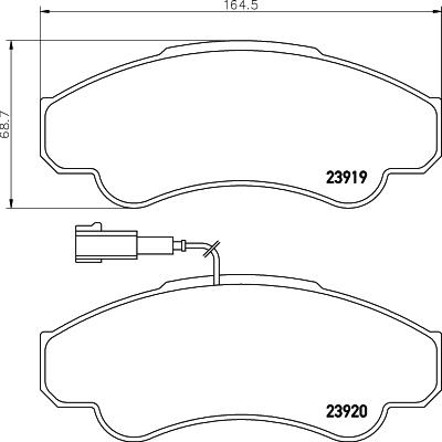 Cobreq N-596 - Гальмівні колодки, дискові гальма autozip.com.ua