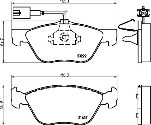 Cobreq N-539 - Гальмівні колодки, дискові гальма autozip.com.ua