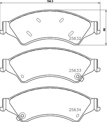 Cobreq N-197C - Гальмівні колодки, дискові гальма autozip.com.ua