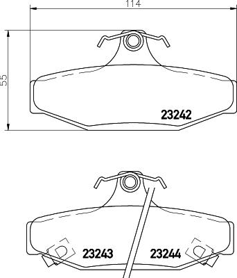 Cobreq N-1497 - Гальмівні колодки, дискові гальма autozip.com.ua