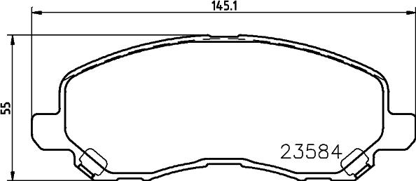 Cobreq N-1446 - Гальмівні колодки, дискові гальма autozip.com.ua