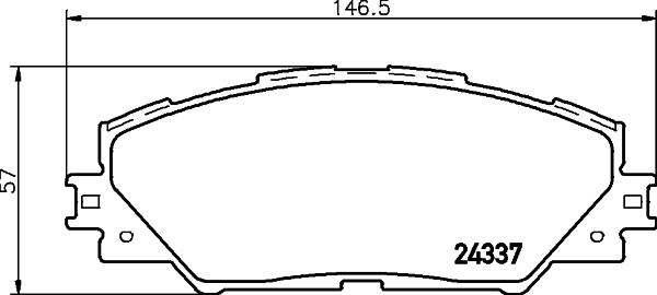 Cobreq N-1456 - Гальмівні колодки, дискові гальма autozip.com.ua