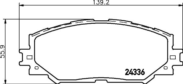 Cobreq N-1468 - Гальмівні колодки, дискові гальма autozip.com.ua