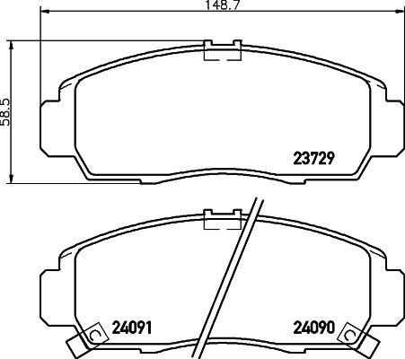 Cobreq N-1480 - Гальмівні колодки, дискові гальма autozip.com.ua