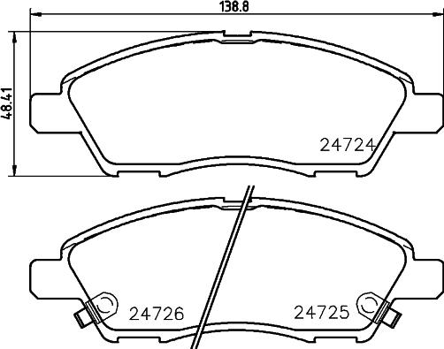 Cobreq N-1426 - Гальмівні колодки, дискові гальма autozip.com.ua