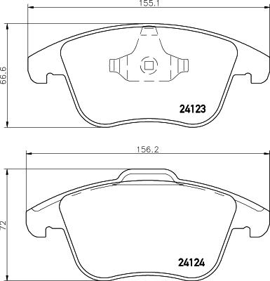 Cobreq N-1472 - Гальмівні колодки, дискові гальма autozip.com.ua