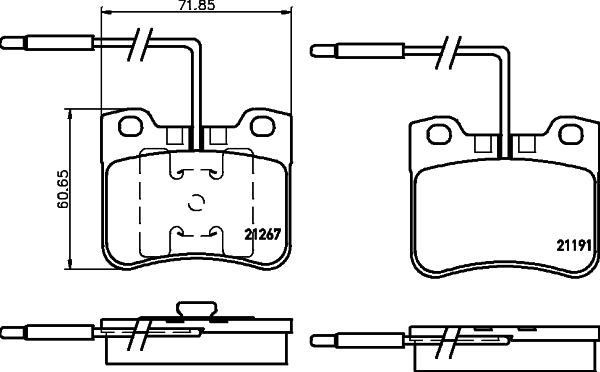 Cobreq N-1151 - Гальмівні колодки, дискові гальма autozip.com.ua