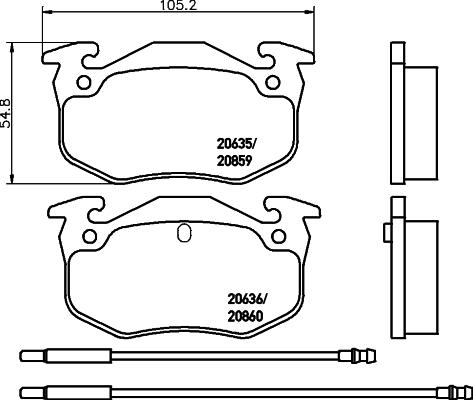 Cobreq N-1106 - Гальмівні колодки, дискові гальма autozip.com.ua