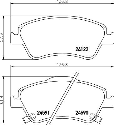 Cobreq N-1366C - Гальмівні колодки, дискові гальма autozip.com.ua