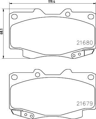 Cobreq N-1360 - Гальмівні колодки, дискові гальма autozip.com.ua