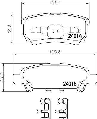 Cobreq N-1298 - Гальмівні колодки, дискові гальма autozip.com.ua