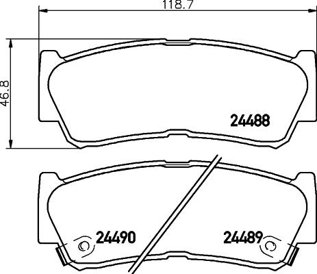 Textar TX0821 - Гальмівні колодки, дискові гальма autozip.com.ua