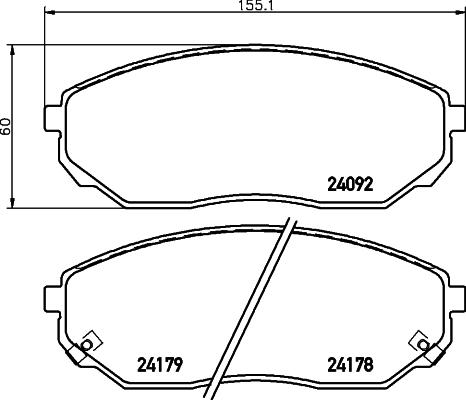 Cobreq N-1241 - Гальмівні колодки, дискові гальма autozip.com.ua