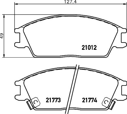 Cobreq N-1201 - Гальмівні колодки, дискові гальма autozip.com.ua