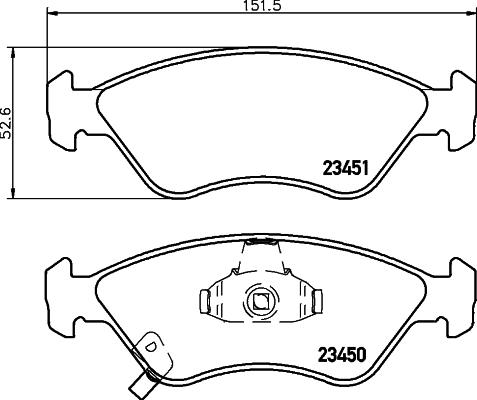 Cobreq N-1226 - Гальмівні колодки, дискові гальма autozip.com.ua