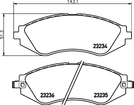 Cobreq N-1223 - Гальмівні колодки, дискові гальма autozip.com.ua