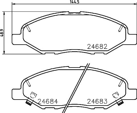 Cobreq N-1277 - Гальмівні колодки, дискові гальма autozip.com.ua