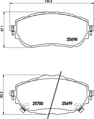 Cobreq N-1764 - Гальмівні колодки, дискові гальма autozip.com.ua