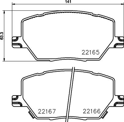 Cobreq N-1774 - Гальмівні колодки, дискові гальма autozip.com.ua