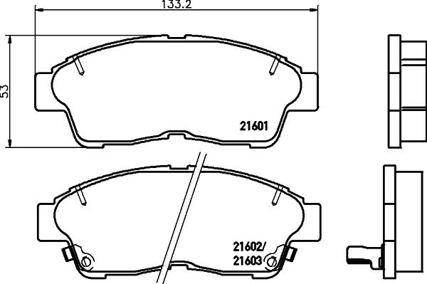 Cobreq N-841 - Гальмівні колодки, дискові гальма autozip.com.ua