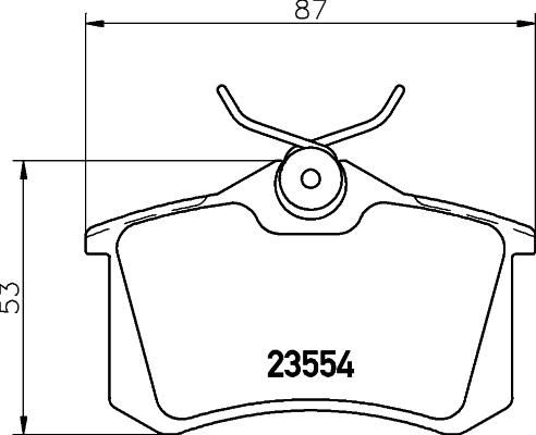 Sangsin Brake SP4124 - Гальмівні колодки, дискові гальма autozip.com.ua