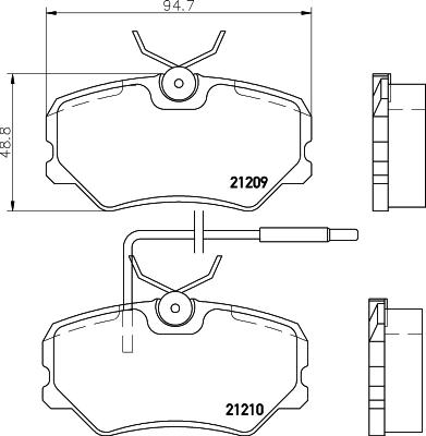 Cobreq N-881 - Гальмівні колодки, дискові гальма autozip.com.ua