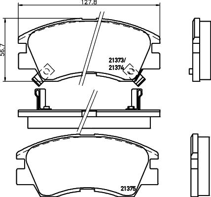 Cobreq N-826 - Гальмівні колодки, дискові гальма autozip.com.ua