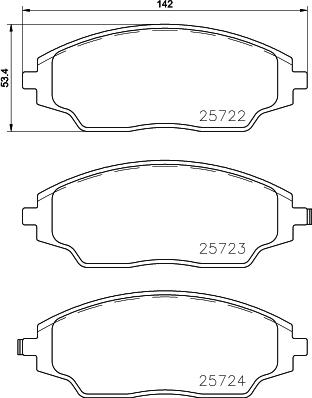 Cobreq N-378 - Гальмівні колодки, дискові гальма autozip.com.ua