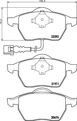 Cobreq N-264 - Гальмівні колодки, дискові гальма autozip.com.ua