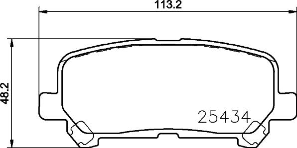 Cobreq N-2057 - Гальмівні колодки, дискові гальма autozip.com.ua