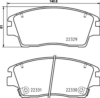 Cobreq N-2060 - Гальмівні колодки, дискові гальма autozip.com.ua