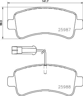 Cobreq N-2068 - Гальмівні колодки, дискові гальма autozip.com.ua